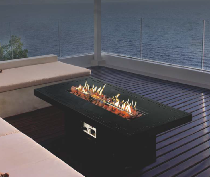 Outdoor gas table